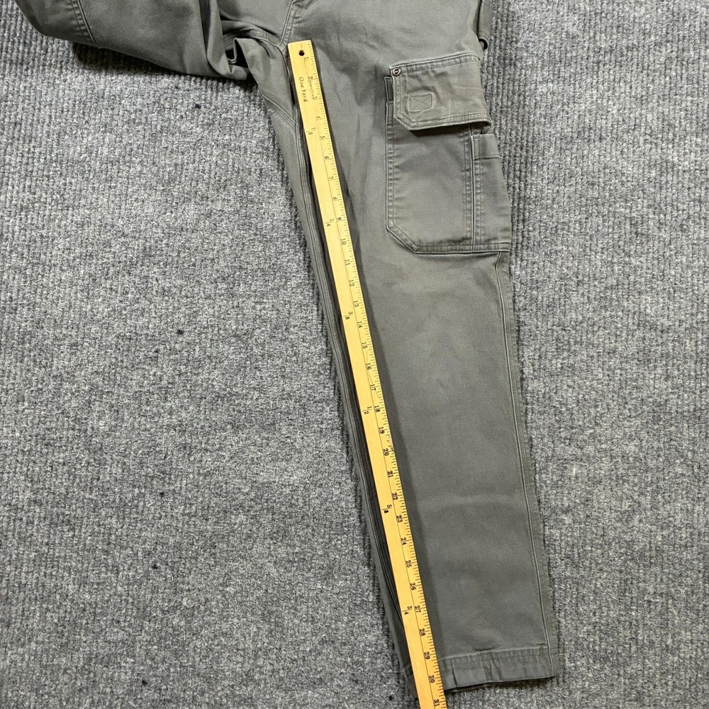 Duluth Trading Flex Fire Hose Cargo Pants Mens Size 36x32 Gray Slim Fit Low Rise - Picture 9 of 13